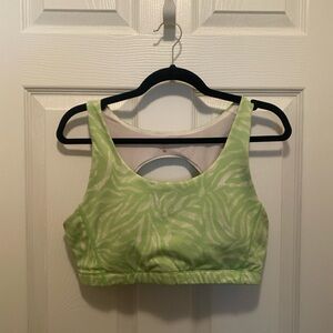 Juicy Couture Lime Patterned Sports Bra